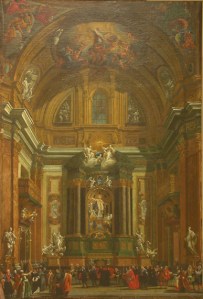 Vista de la capilla de San Ignacio de il Gesú